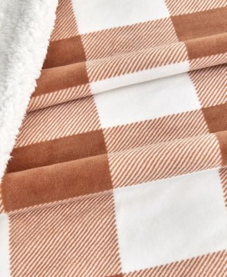 Velvet Plush Reversible Sherpa Throw Blanket