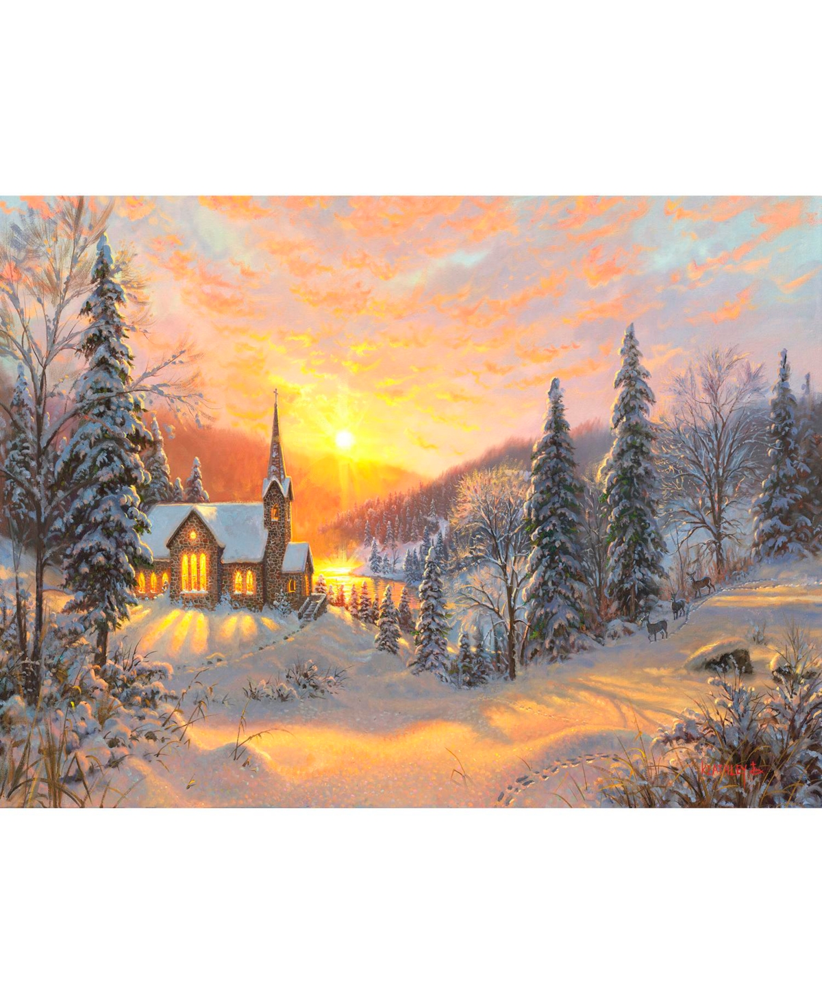 SunsOut His Mercies are New 1000 piece Jigsaw Puzzle for Adults Christmas