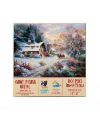 Snowy Evening Outing 1000 piece Jigsaw Puzzle for Adults Christmas