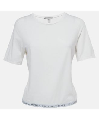 Women's White Logo Band Jersey T-Shirt