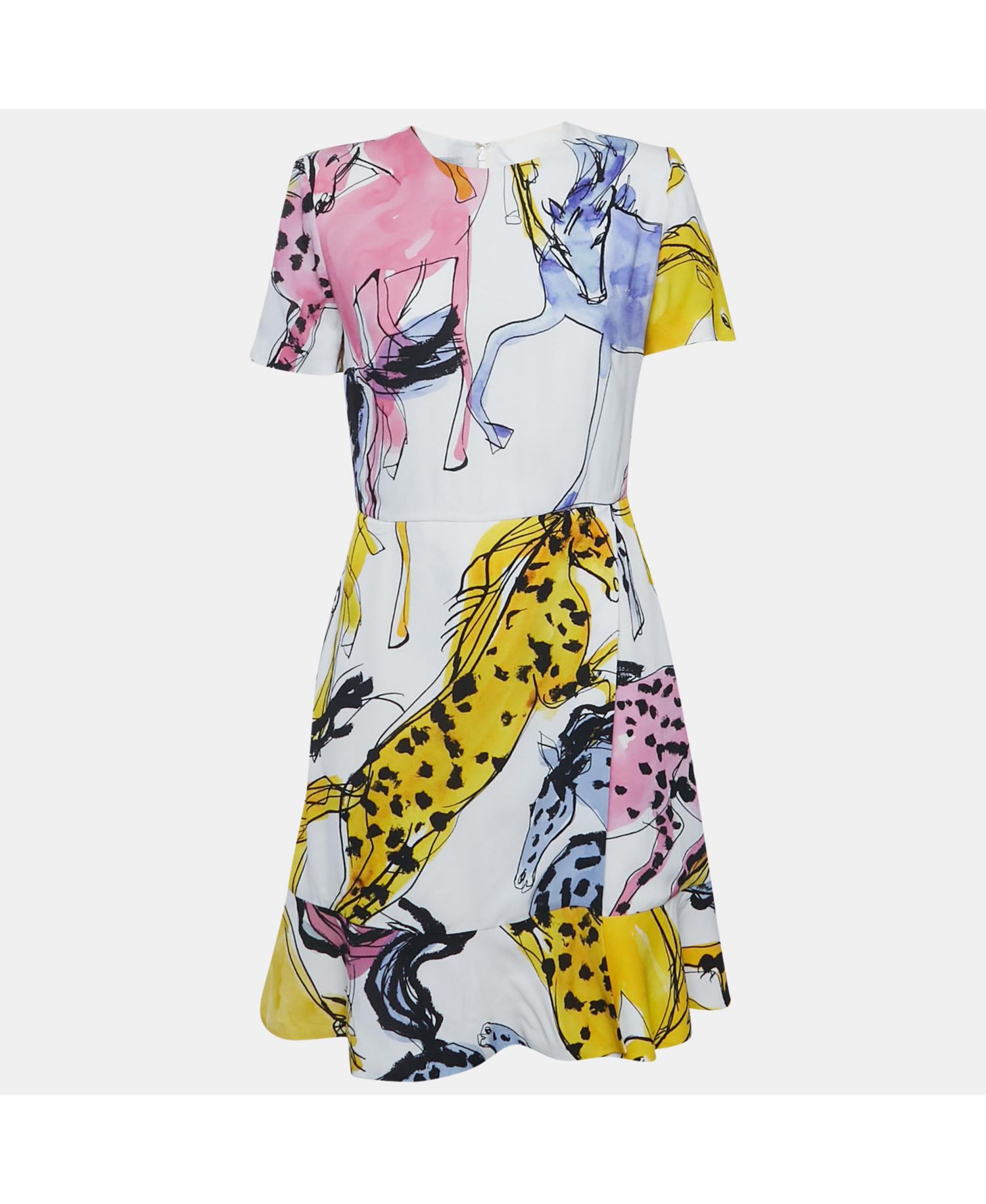 Women's Printed Crepe Mini Dress