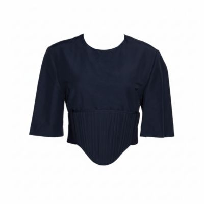 Women's Linen Blend Corset Top