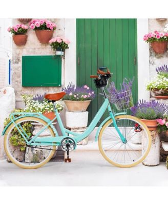 24-inch Cruiser Bike with Low-Step Frame, Shock-Absorbing Tires, and Dual Brakes