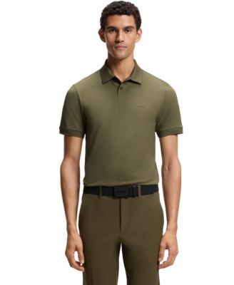 Men's Branding Stretch-Cotton Slim-Fit Polo Shirt
