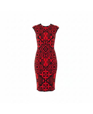 Women's Jacquard Knit Sheath Dress