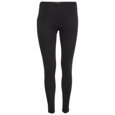 Women's Black Sequin Jersey Leggings