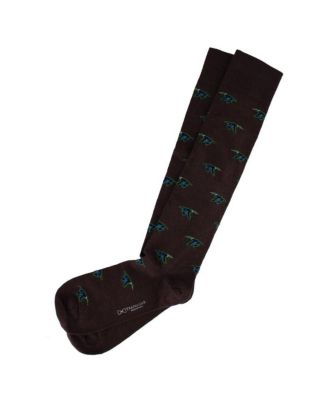 Men's Flying South Mallard Ducks Novelty Merino Wool Over the Calf Socks (1 Pair)