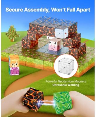 Magnetic Building Blocks Set 150 PCS Castle Theme STEM Toy