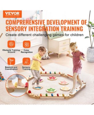 Kids Balance Beam and Stepping Stones Set 6 PCS