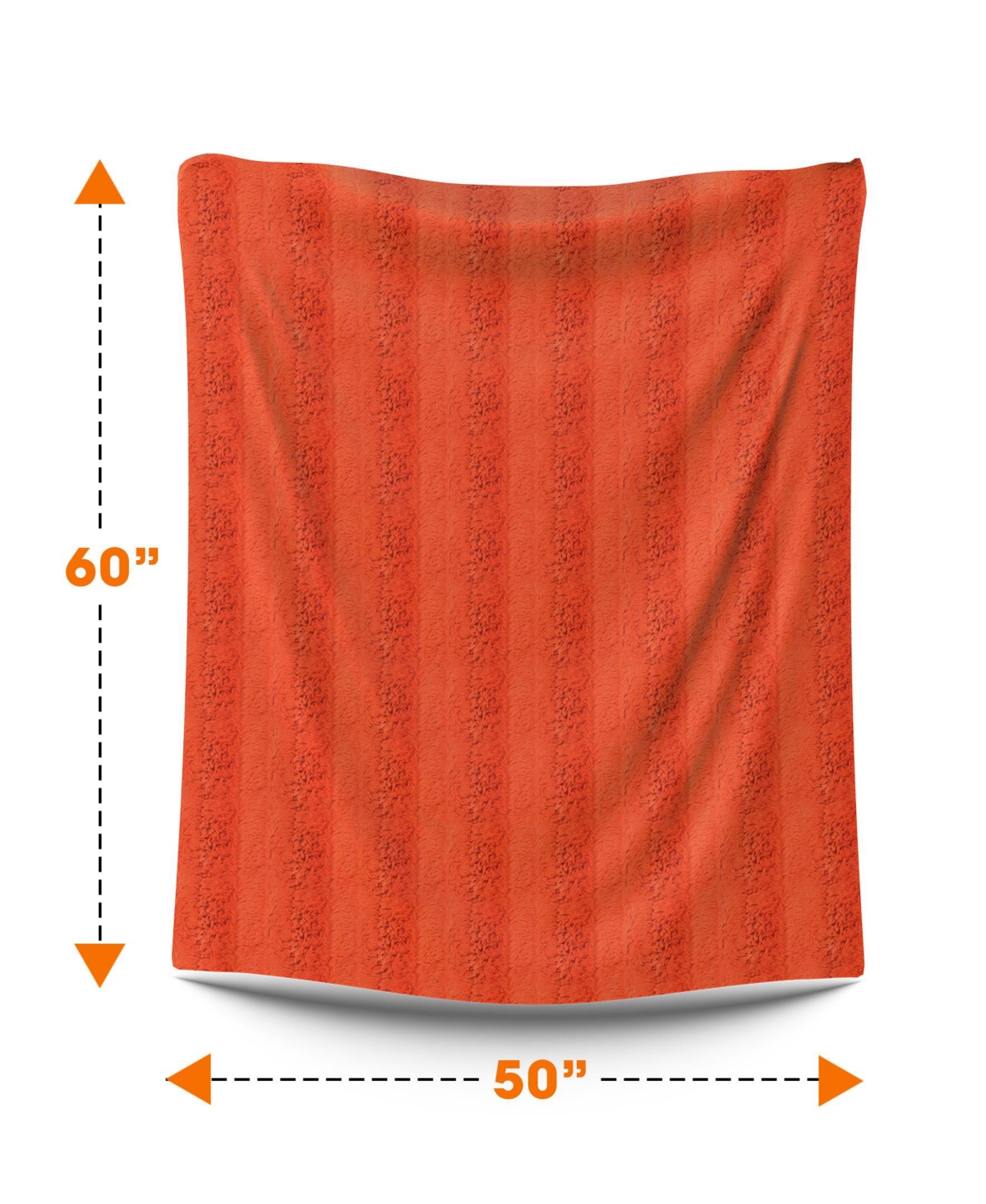 Cheer Collection Ultra Soft Faux Fur to Microplush Reversible Cozy Warm Throw, 50" x 60"