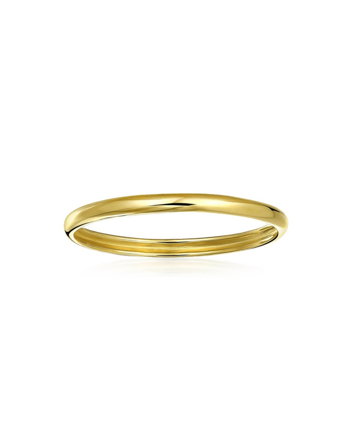 Bling Jewelry Basic Classic Yellow 14K Gold Ring Thin Stackable 1.7MM Band