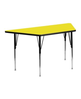 22.5X45 Trapezoid Hp Laminate Adjustable Activity Table