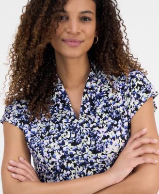 EXT SLV FUNNEL SLV KNIT TOP