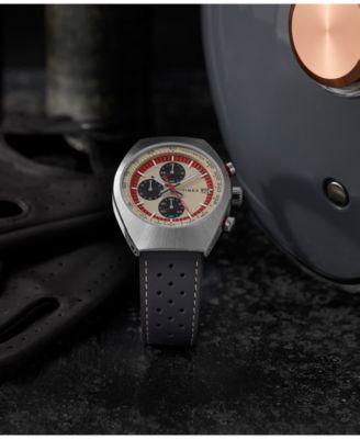 Men's Quartz Analog Brown Leather Watch, 42mm