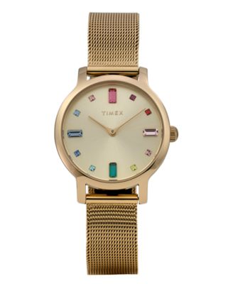 Women's Quartz Analog Gold-Tone Stainless Steel Watch, 31mm