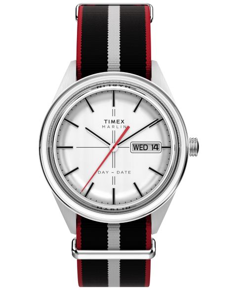 Мужские часы Timex Quartz Analog Black Fabric Watch, 38mm