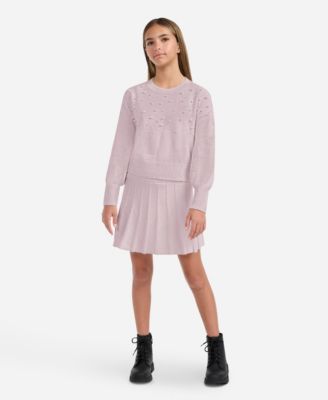 Girls' Sparkle Crew Sweater