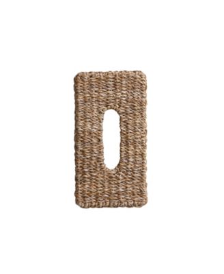 Hand-Woven Seagrass Tissue Box Cover, Natural