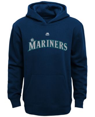 Majestic - Little Boys' Seattle Mariners Wordmark Fleece Hoodie
