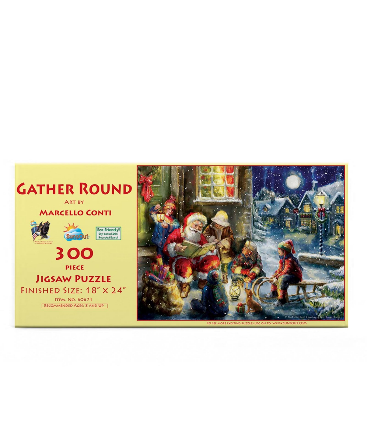 SunsOut Gather Round 300 piece Jigsaw Puzzle for Adults Christmas