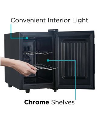 Mirror Door 6-Bottle Capacity Wine Cellar