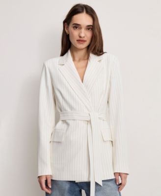 Women's Essential Suiting Belted Jacket, Regular and Plus