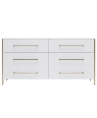 Emila 3-Pc. King Bed Set Upholstered King Bed, 2-Drawer Nightstand and Dresser