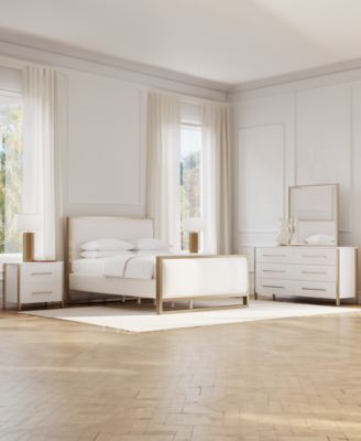 Emila 3-Pc. Cal. King Bed Set Upholstered Cal. King Bed, 2-Drawer Nightstand and Dresser