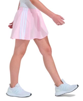 Girls' 8-16 Elastic Waistband Faux Wrapped Skort