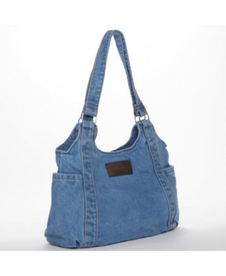 Women's Denim Shoulder Tote Bag Hobo Bag Casual Everyday Purse