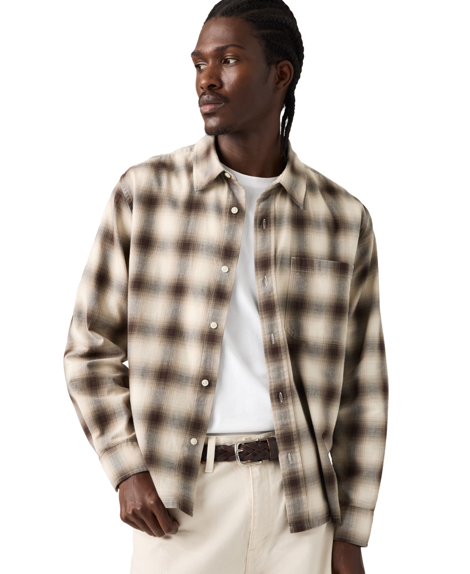 Men's Duboce Boxy Regular-Fit Overshirt