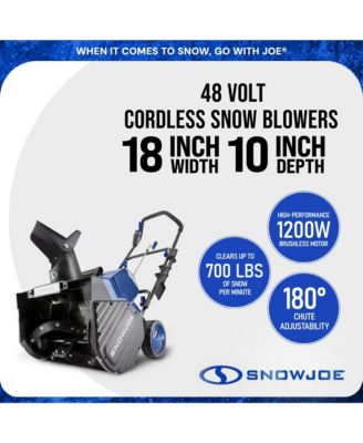 24 V Snow Blower IONMAX, 2x4.0-Ah Batteries, Dual Port Charger, & Cover