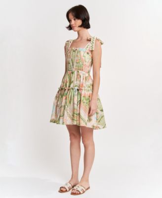 Women's Sariyah Square Neck Tiered Mini Dress