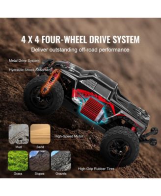 1:10 Scale RC Monster Truck with Dual Batteries & High Torque