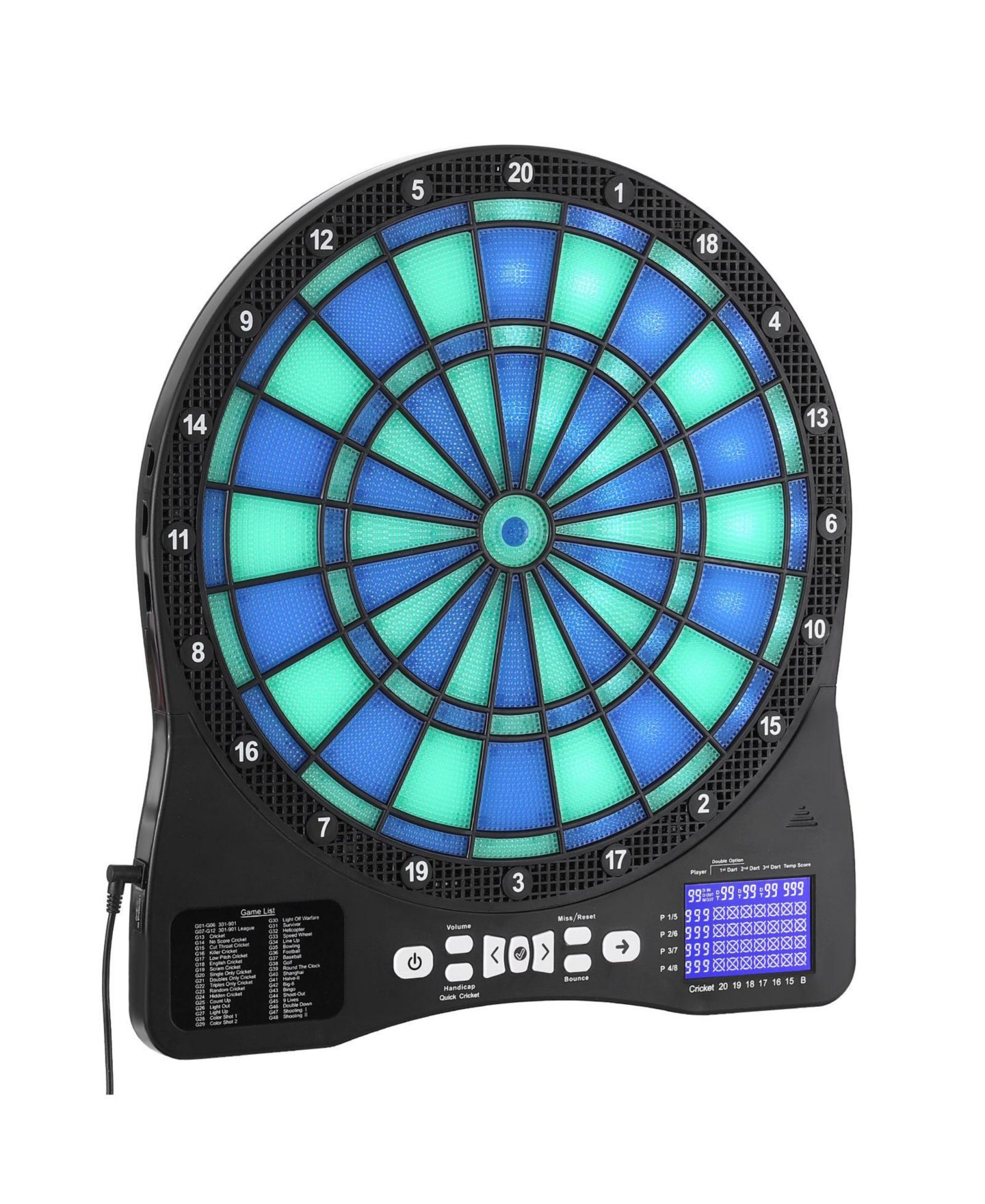 Детская игрушка SUGIFT Electronic Dartboard with 48 Games, Ages 5+, цвет: Чёрный — фото 4