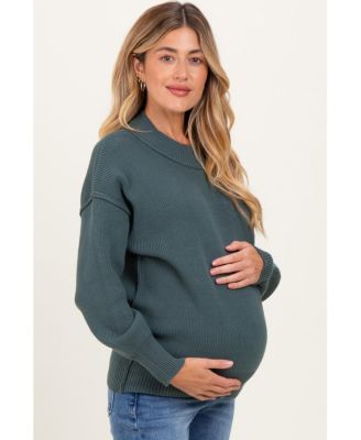Maternity Wide Neck Drop Shoulder Sweater