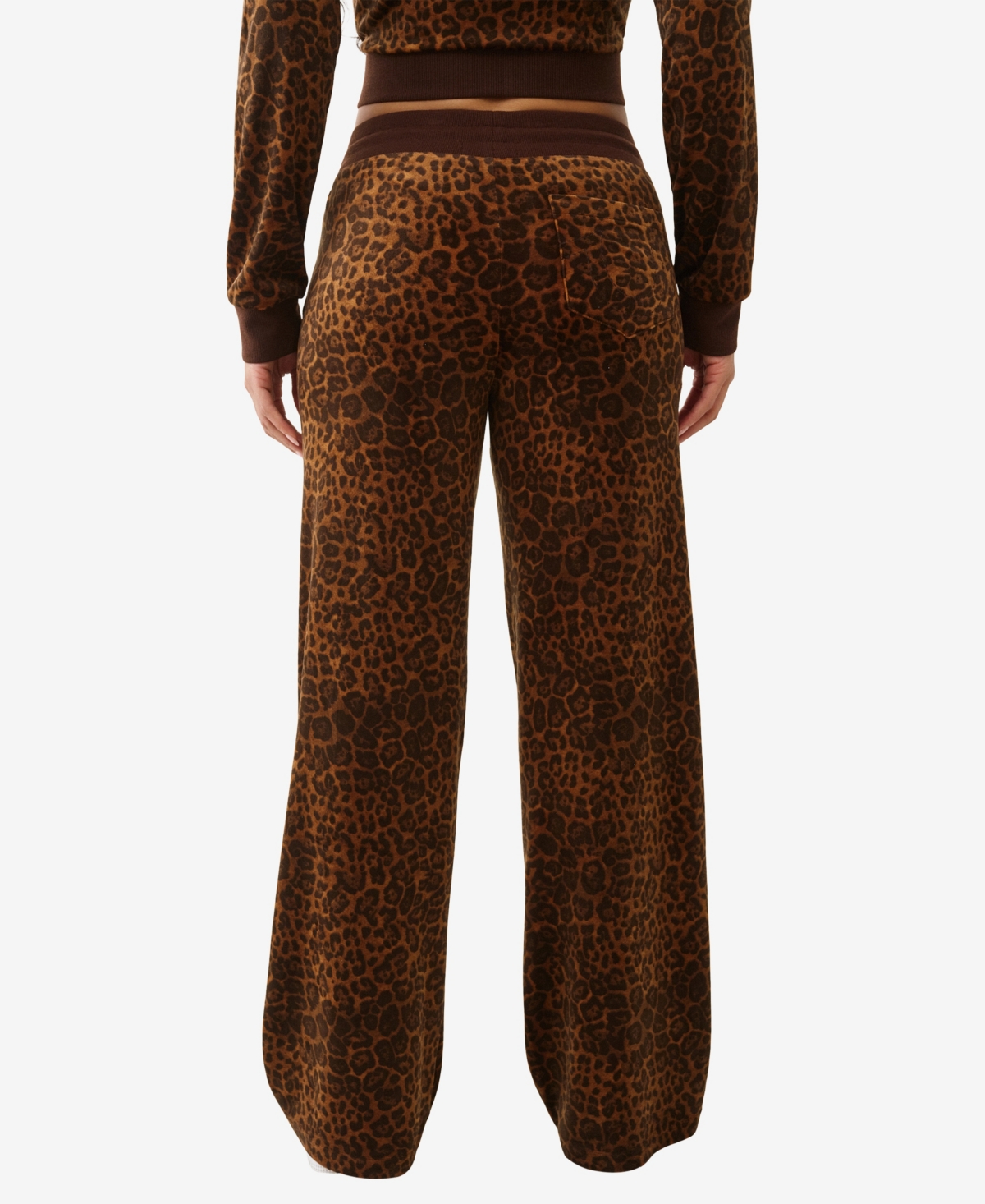 True Religion Women's Crystal Velour Straight Leg Pants