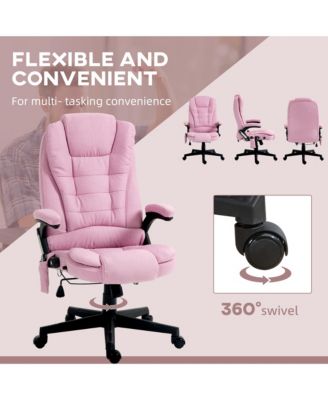 Vinsetto 6 Point Vibrating Massage Office Chair with Lumbar Heat