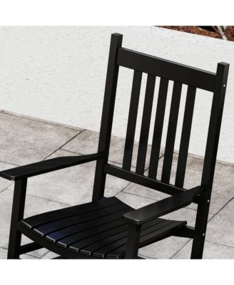 Wood Rocking Chair, Wooden Porch Rocker, Rustic