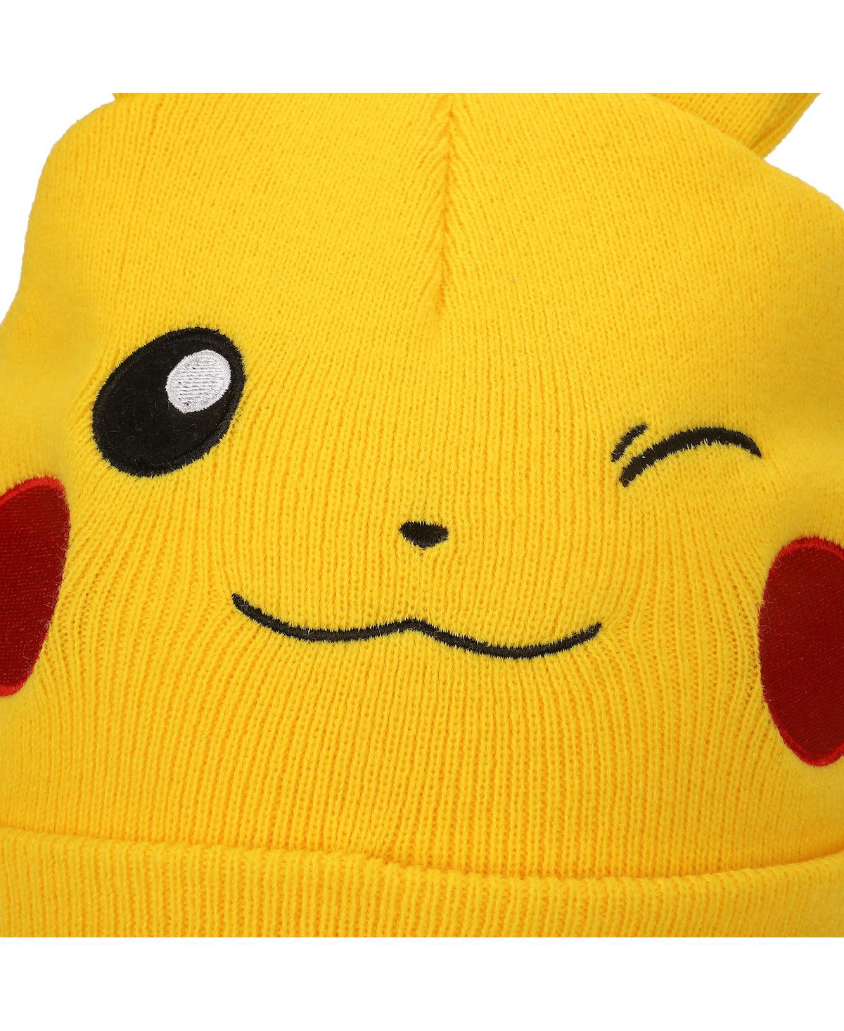 Pokemon Boys Pikachu Youth 2-Piece Knit Beanie & Gloves Set