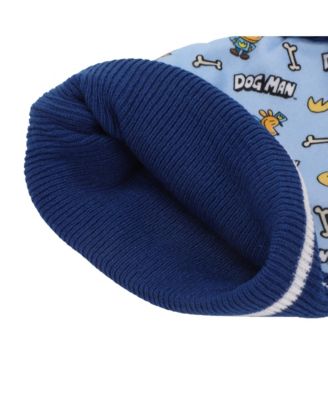 Boys All-Over Character Print Youth 2-Piece Knit Beanie & Gloves Set
