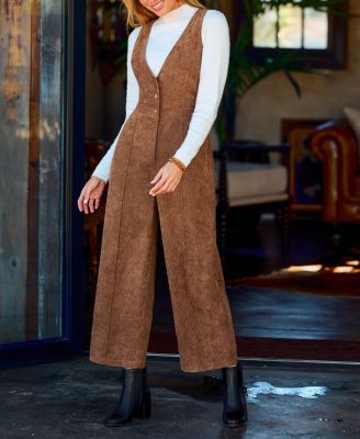 Women's Dakota Brown Jumpsuit