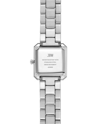 Women's Arc Crystal Diamond (0.06 ct. t.w.) Swiss Quartz Stainless Steel Watch, 23mm