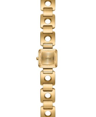 Women's Chasm Japan Quartz 18k Gold-Plated Stainless Steel Watch, 18mm