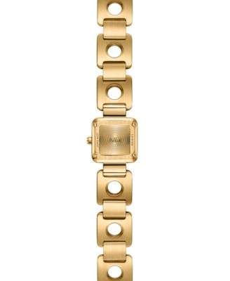 Women's Chasm Japan Quartz 18k Gold-Plated Stainless Steel Watch, 18mm