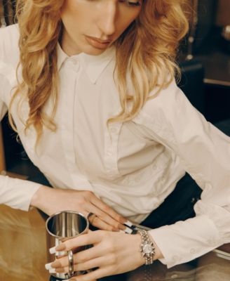 Women's Atmosphere Crystal Swiss Quartz Stainless Steel Watch, 30mm