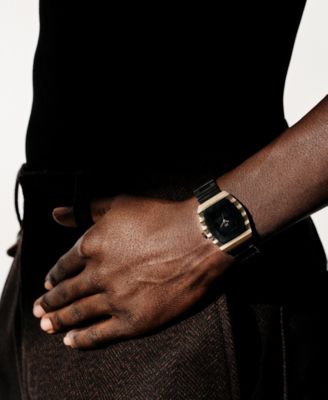 Women's Atlas Swiss Quartz Black Stainless Steel Watch, 34mm