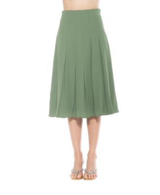 Women's Shilo Midi Length Pleated Skirt