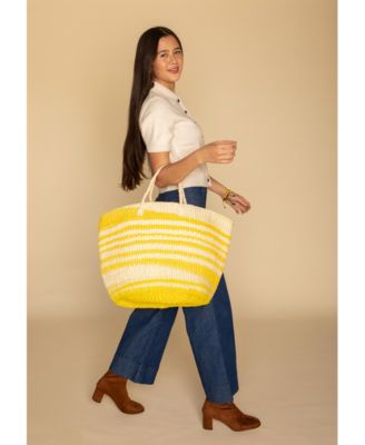 Warmth Handmade Sisal Beach Basket Tote Bag