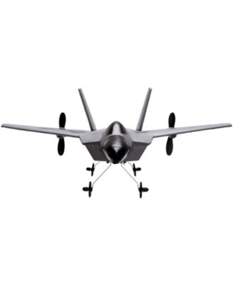 RC Plane, 2.4GHz 2-Channel Fighter with 6-Axis Gyro, 2 Batteries, Ready-to-Fly Glider for Adults & Kids
